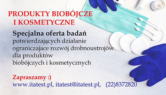 Produkty biobójcze i kosmetyczne - oferta badań